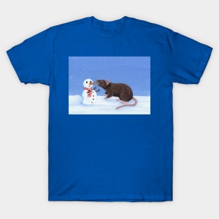 Rat and Snowman T-Shirt